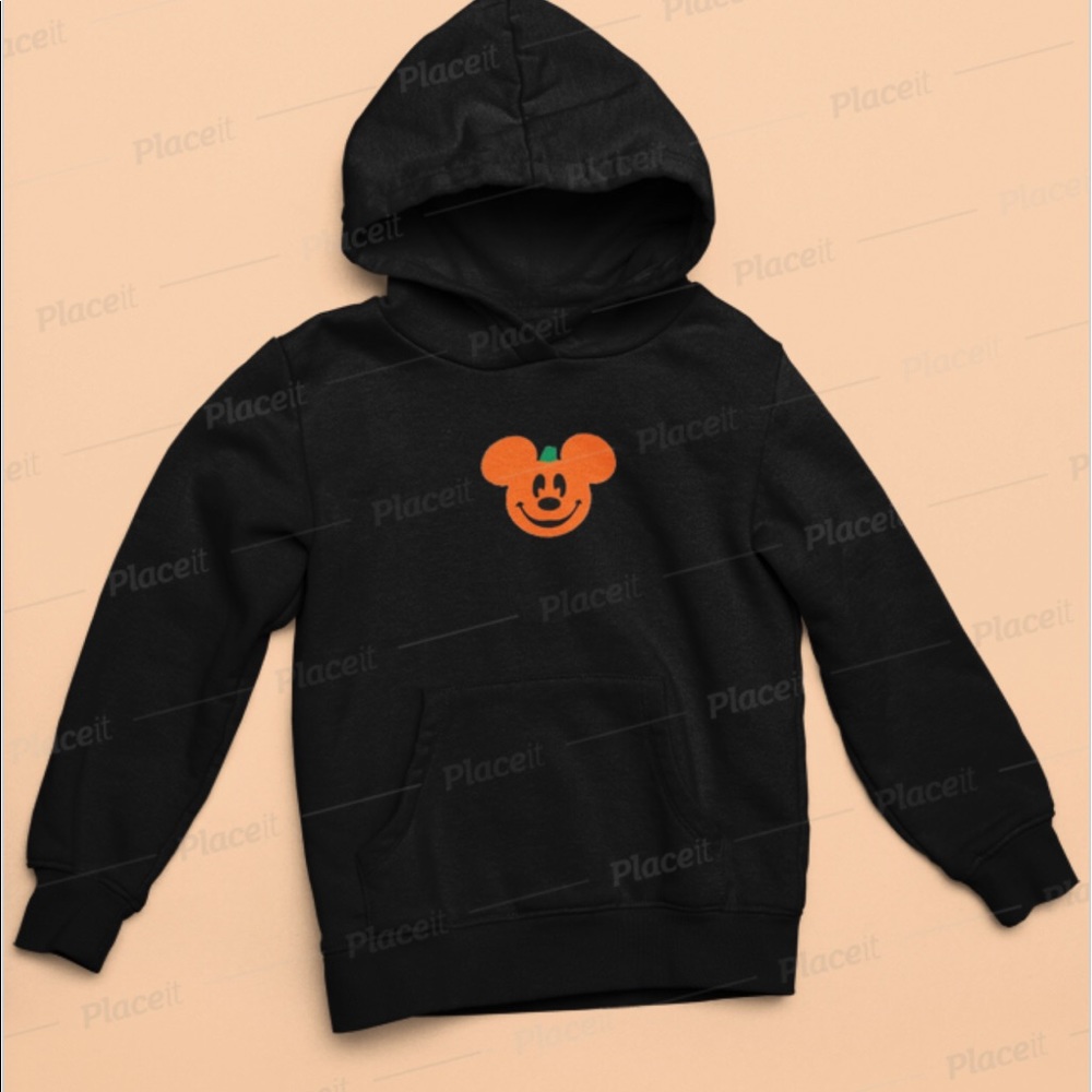 Halloween Mickey Mouse embroidered hoodie